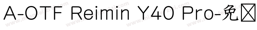 A-OTF Reimin Y40 Pro字体转换